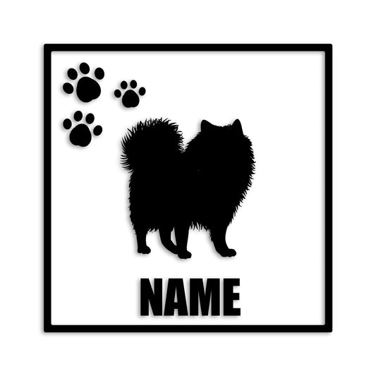ポメラニアン 文字入れ可能 ペット 犬 カッティング ステッカー (st-135-99)
