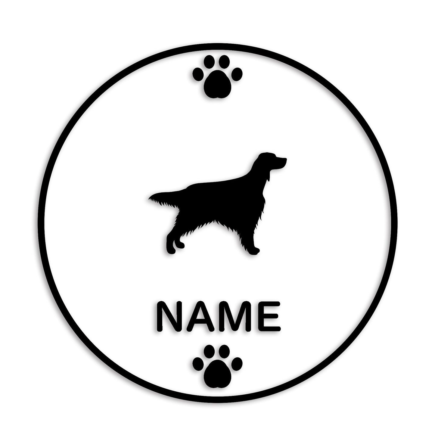 アイリッシュセッター 文字入れ可能 ペット 犬 カッティング ステッカー (st-136-1)