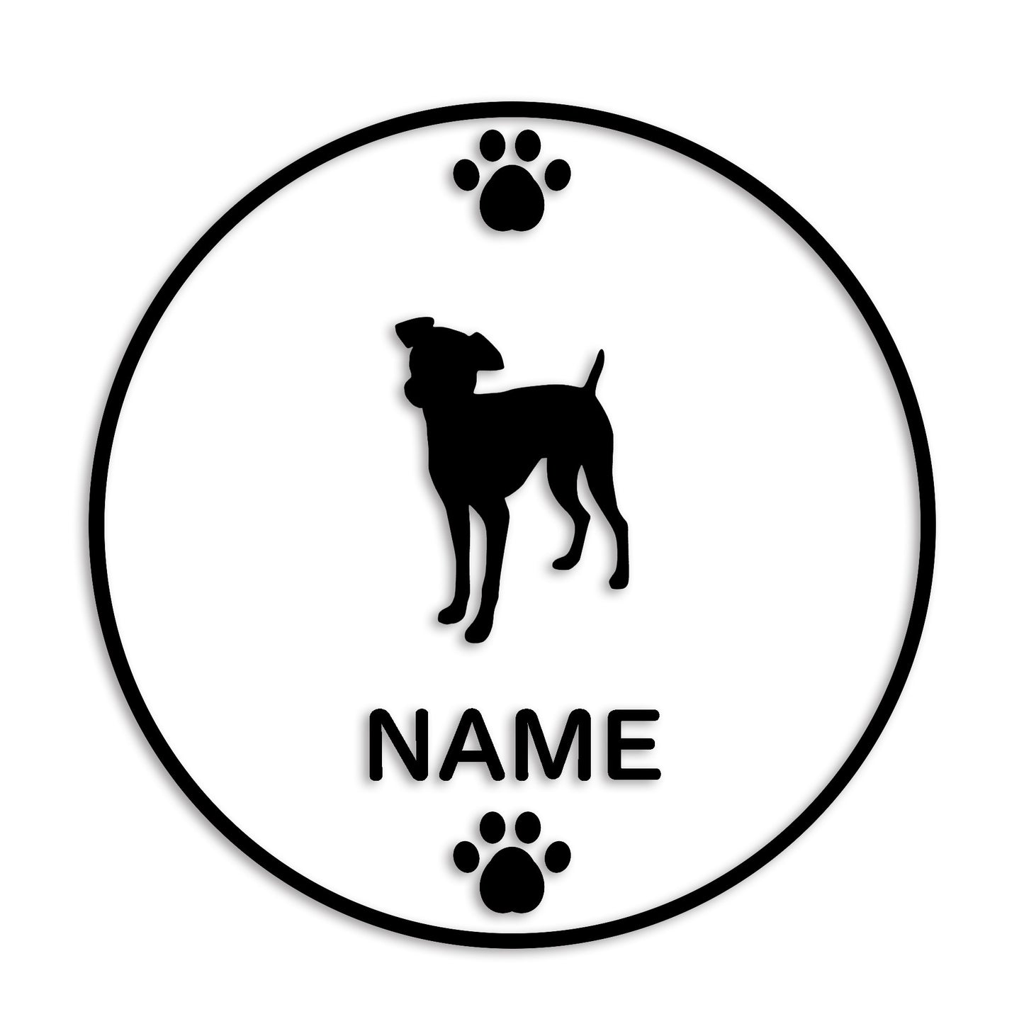 ミニチュアピンシャー 文字入れ可能 ペット 犬 カッティング ステッカー (st-136-109)