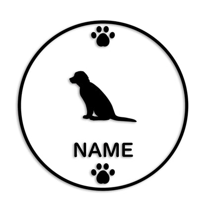 ラブラドールレトリバー 文字入れ可能 ペット 犬 カッティング ステッカー (st-136-115)