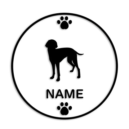 ワイマラナー 文字入れ可能 ペット 犬 カッティング ステッカー (st-136-117)