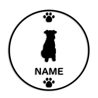 ウェルシュテリア 文字入れ可能 ペット 犬 カッティング ステッカー (st-136-12)