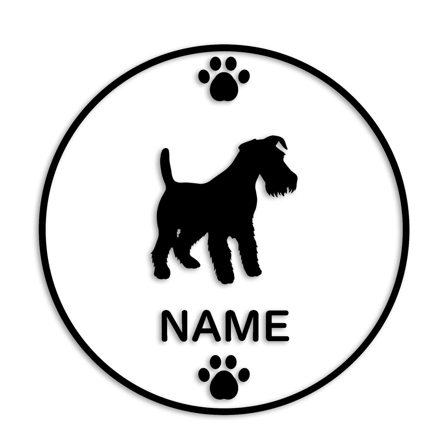 ウェルシュテリア 文字入れ可能 ペット 犬 カッティング ステッカー (st-136-13)