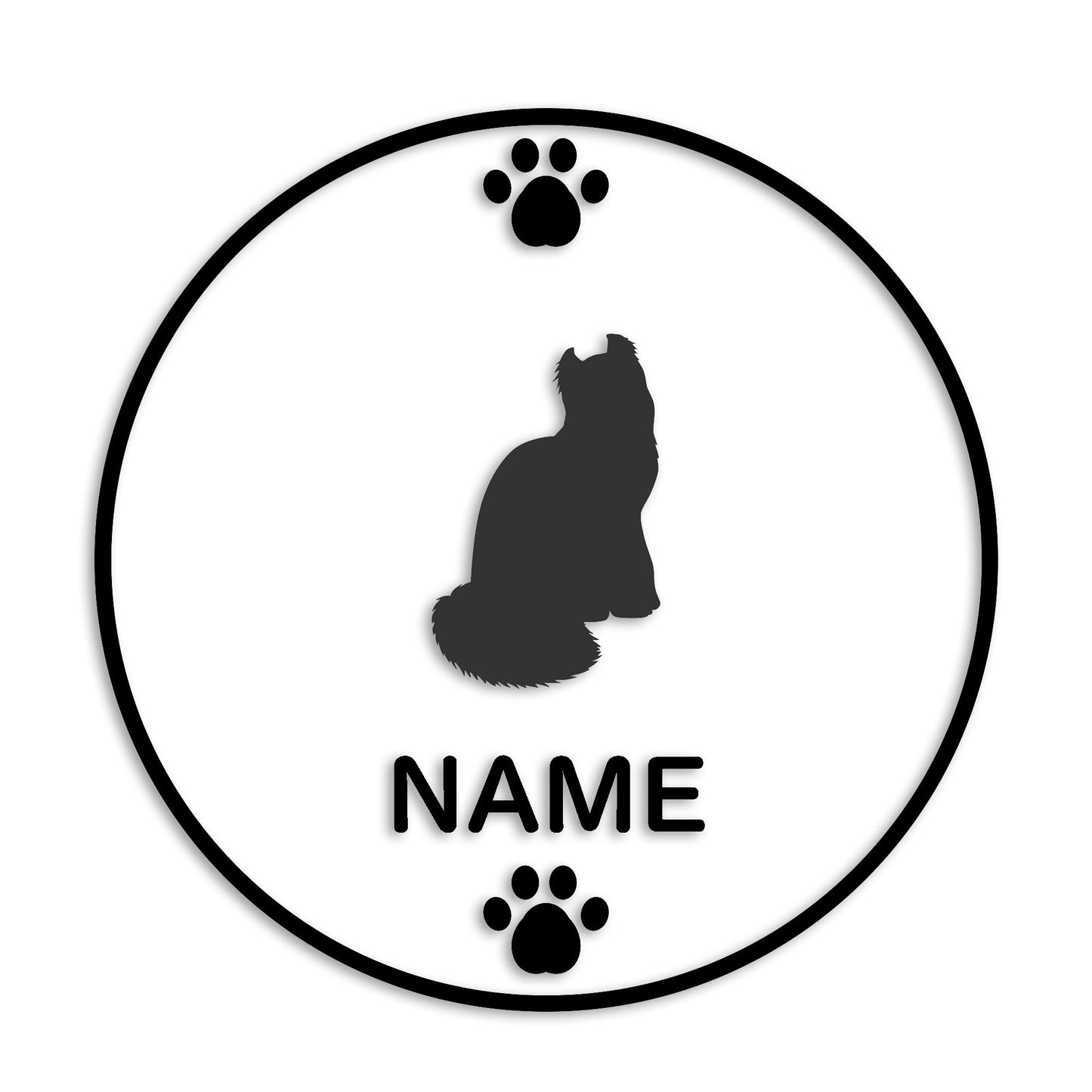 アメリカンカール 文字入れ可能 ペット 猫 カッティング ステッカー (st-136-134)