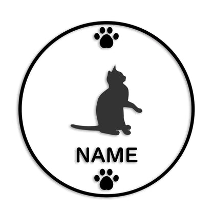 エジプシャンマウ 文字入れ可能 ペット 猫 カッティング ステッカー (st-136-141)