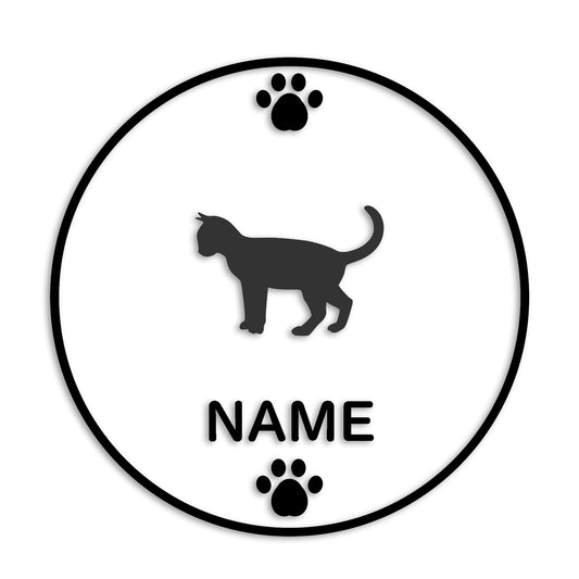 オシキャット 文字入れ可能 ペット 猫 カッティング ステッカー (st-136-142)