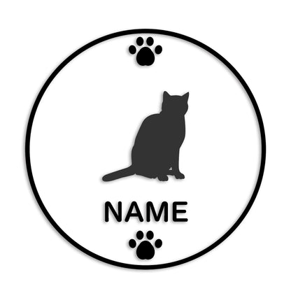 オシキャット 文字入れ可能 ペット 猫 カッティング ステッカー (st-136-143)