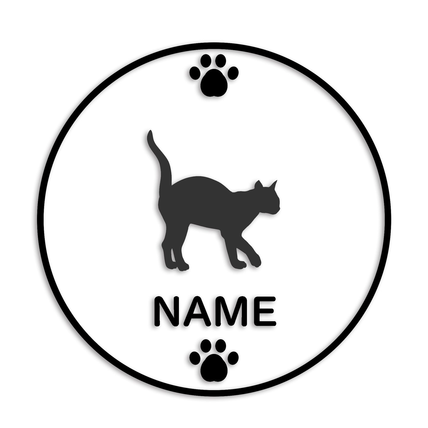シャム猫 文字入れ可能 カッティングステッカー st-136-148