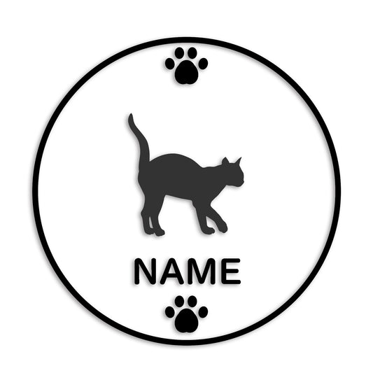 シャム猫 文字入れ可能 カッティングステッカー st-136-148