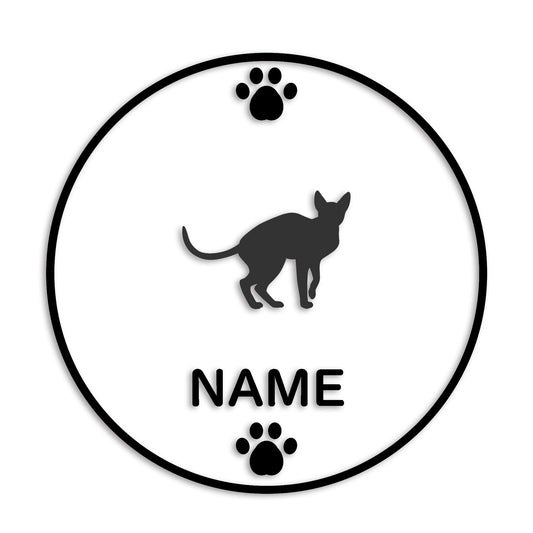 スフィンクス 文字入れ可能 ペット 猫 カッティング ステッカー (st-136-156)