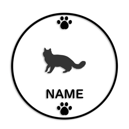 ターキッシュバン 文字入れ可能 ペット 猫 カッティング ステッカー (st-136-158)