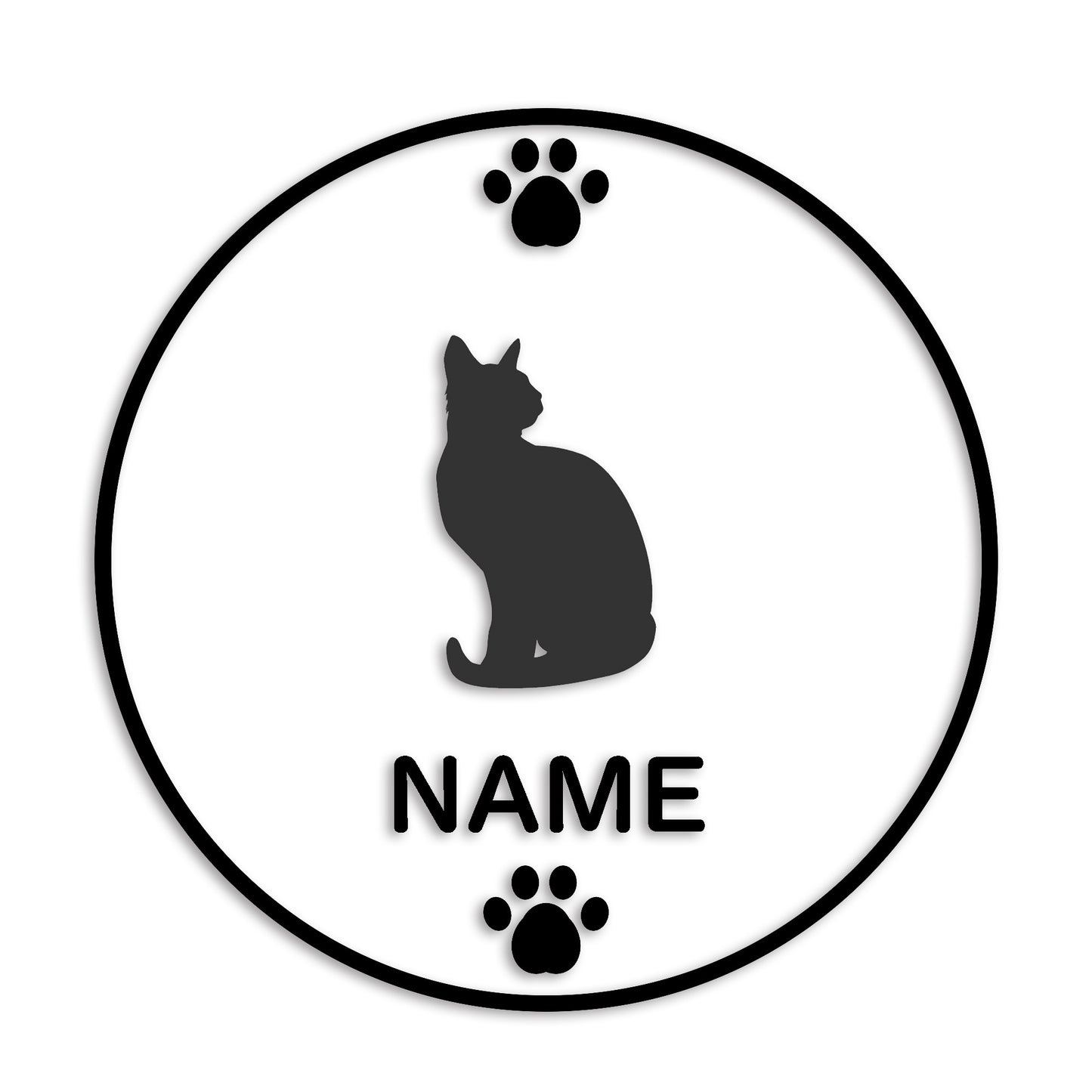 トンキニーズ 文字入れ可能 ペット 猫 カッティング ステッカー (st-136-160)