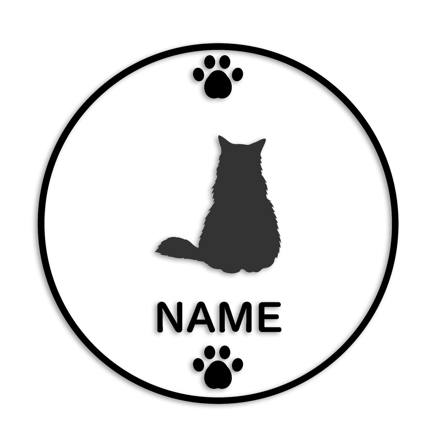 ノルウェージャンフォレストキャット 文字入れ可能 ペット 猫 カッティング ステッカー (st-136-162)