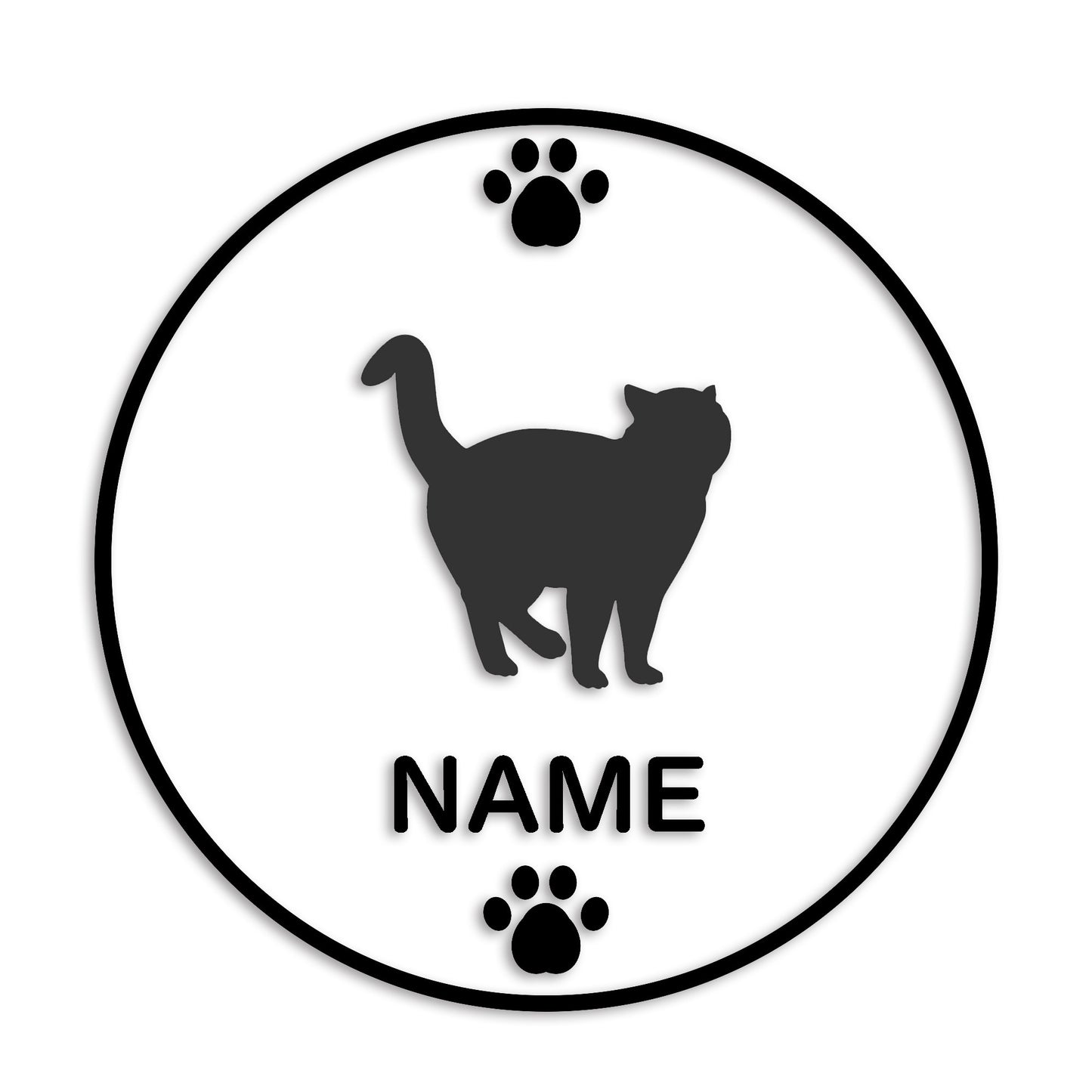 ブリティッシュショートヘア 文字入れ可能 ペット 猫 カッティング ステッカー (st-136-167)