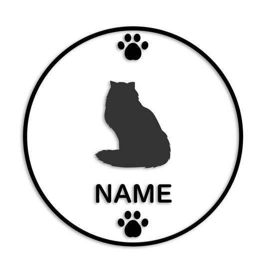 ペルシャ 文字入れ可能 ペット 猫 カッティング ステッカー (st-136-168)