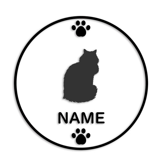 メインクーン 文字入れ可能 ペット 猫 カッティング ステッカー (st-136-173)