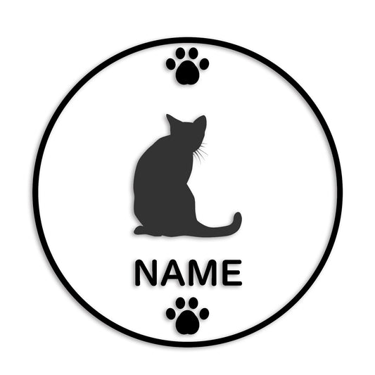 ロシアンブルー 文字入れ可能 ペット 猫 カッティング ステッカー (st-136-177)