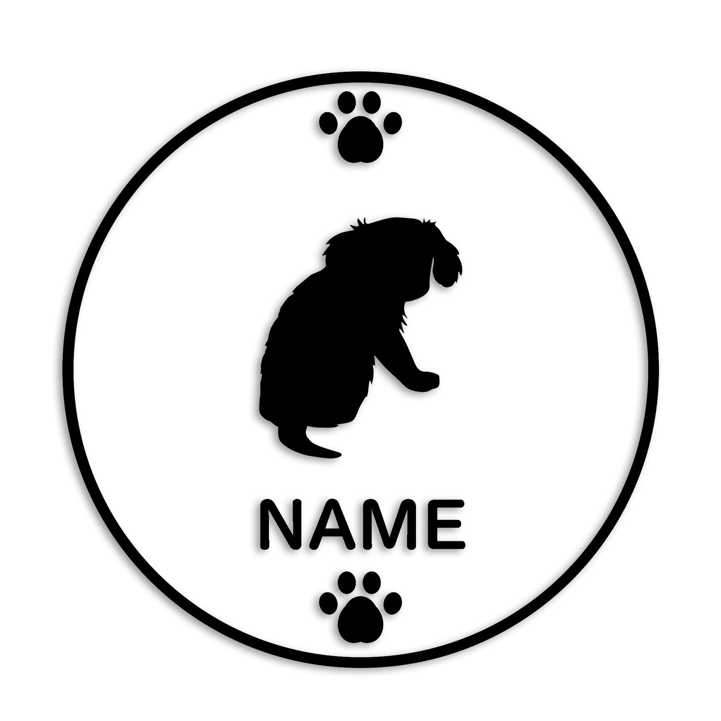 キャバリアキングチャールズスパニエル 文字入れ可能 カッティングステッカー st-136-18