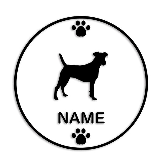 スムースフォックステリ 文字入れ可能 ペット 犬 カッティング ステッカー (st-136-39)