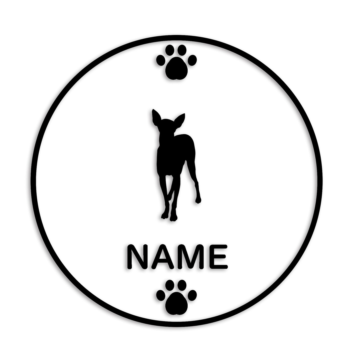 イタリアングレーハウンド 文字入れ可能 ペット 犬 カッティング ステッカー (st-136-4)