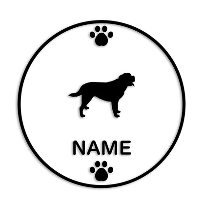 セントバーナード 文字入れ可能 ペット 犬 カッティング ステッカー (st-136-40)