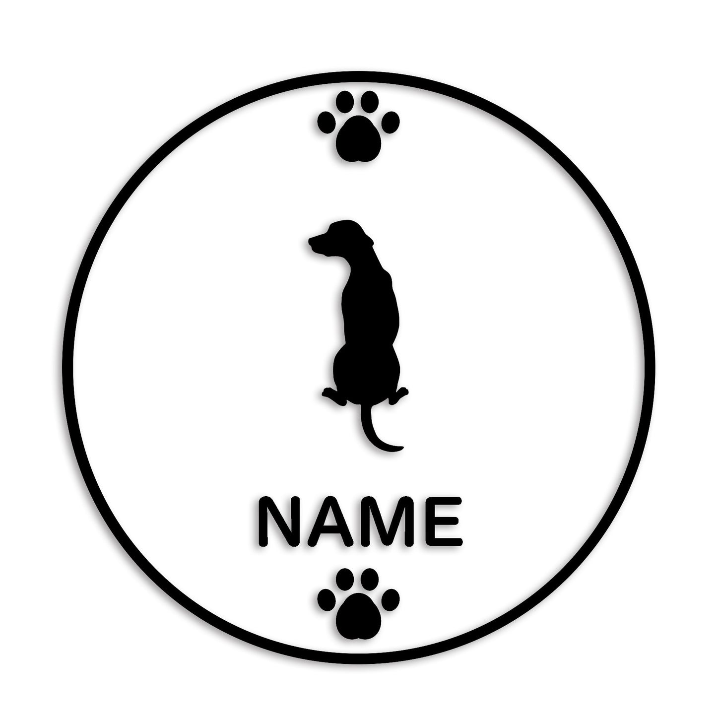 ダルメシアン 文字入れ可能 ペット 犬 カッティング ステッカー (st-136-47)