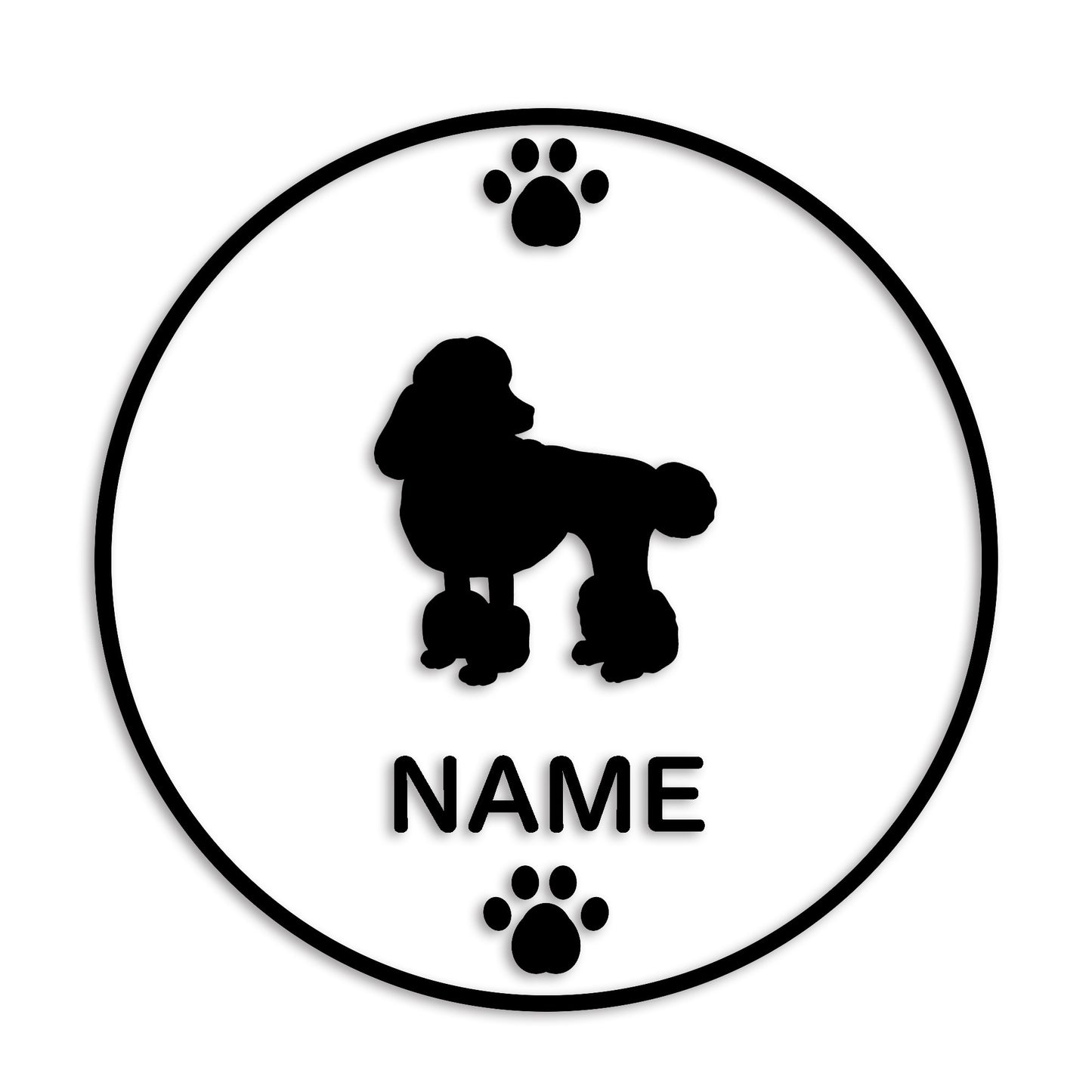 トイプードル 文字入れ可能 ペット 犬 カッティング ステッカー (st-136-59)