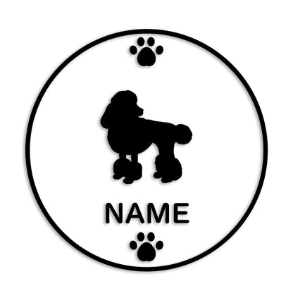 トイプードル 文字入れ可能 ペット 犬 カッティング ステッカー (st-136-59)