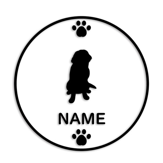 ニューファンドランド 文字入れ可能 ペット 犬 カッティング ステッカー (st-136-63)