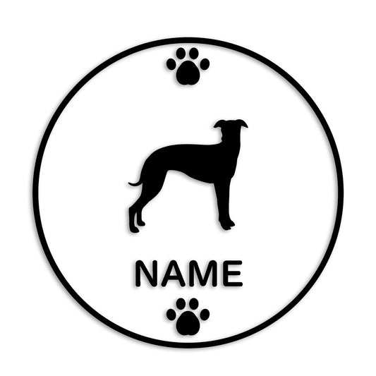 ウィペット 文字入れ可能 ペット 犬 カッティング ステッカー (st-136-8)