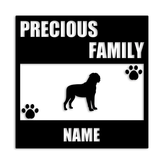 マスティフ 文字入れ可能 ペット 犬 カッティング ステッカー (st-137-103)