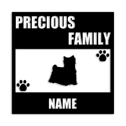 ヨークシャーテリア 文字入れ可能 ペット 犬 カッティング ステッカー (st-137-111)