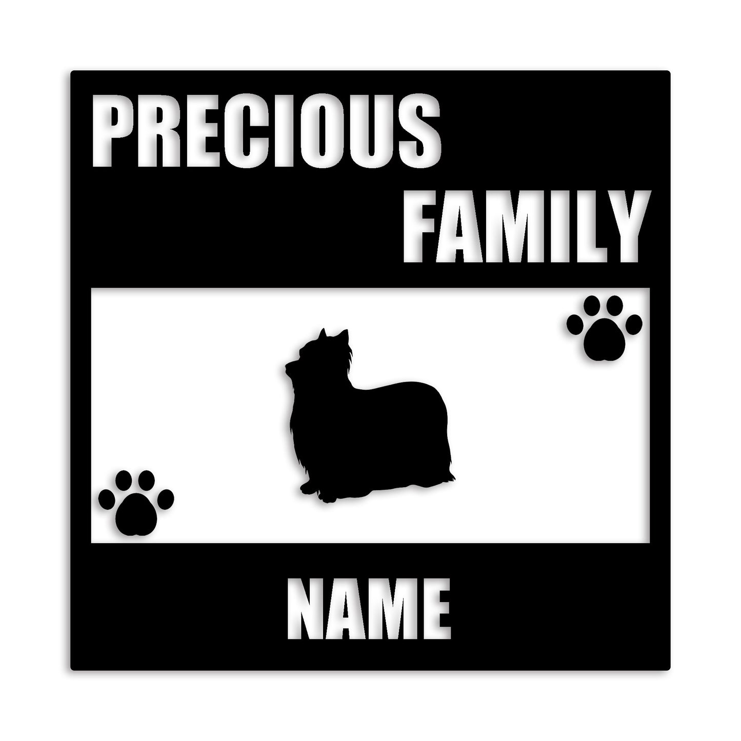 ヨークシャーテリア 文字入れ可能 ペット 犬 カッティング ステッカー (st-137-113)