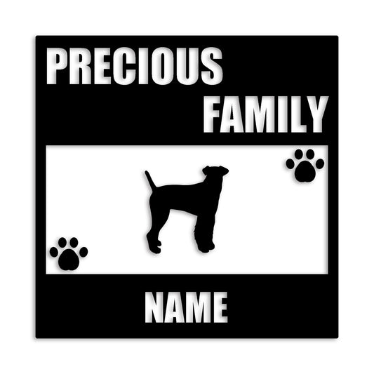 エアデール 文字入れ可能 ペット 犬 カッティング ステッカー (st-137-14)