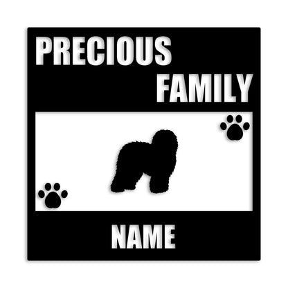 オールドイングリッシュ 文字入れ可能 ペット 犬 カッティング ステッカー (st-137-15)