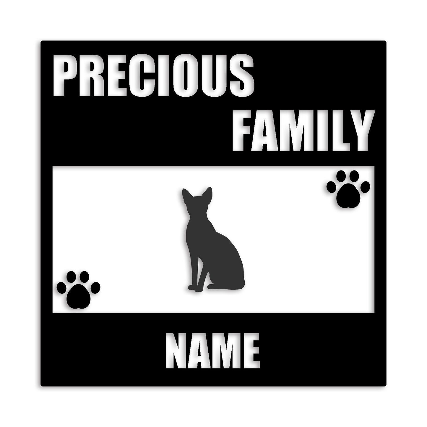 スフィンクス 文字入れ可能 ペット 猫 カッティング ステッカー (st-137-155)