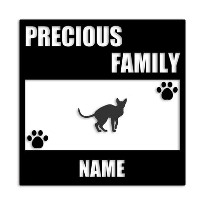 スフィンクス 文字入れ可能 ペット 猫 カッティング ステッカー (st-137-156)