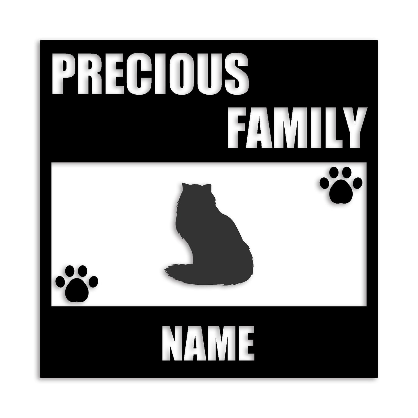 ペルシャ 文字入れ可能 ペット 猫 カッティング ステッカー (st-137-168)