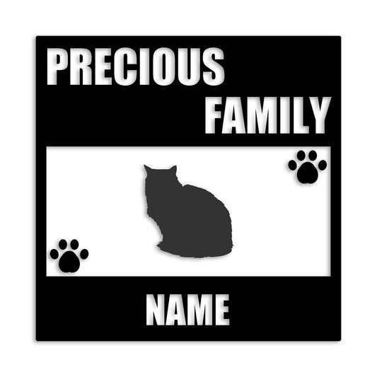 ペルシャ 文字入れ可能 ペット 猫 カッティング ステッカー (st-137-169)