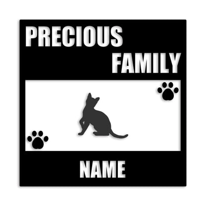 ベンガル 文字入れ可能 ペット 猫 カッティング ステッカー (st-137-170)