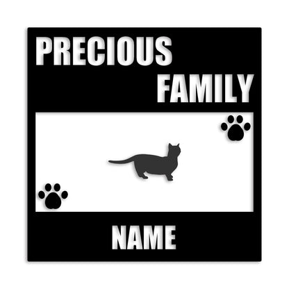 マンチカン 文字入れ可能 ペット 猫 カッティング ステッカー (st-137-172)