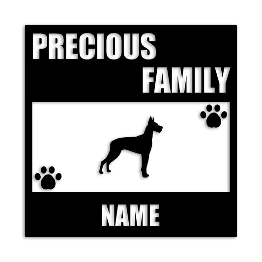 グレートデン 文字入れ可能 カッティングステッカー st-137-19