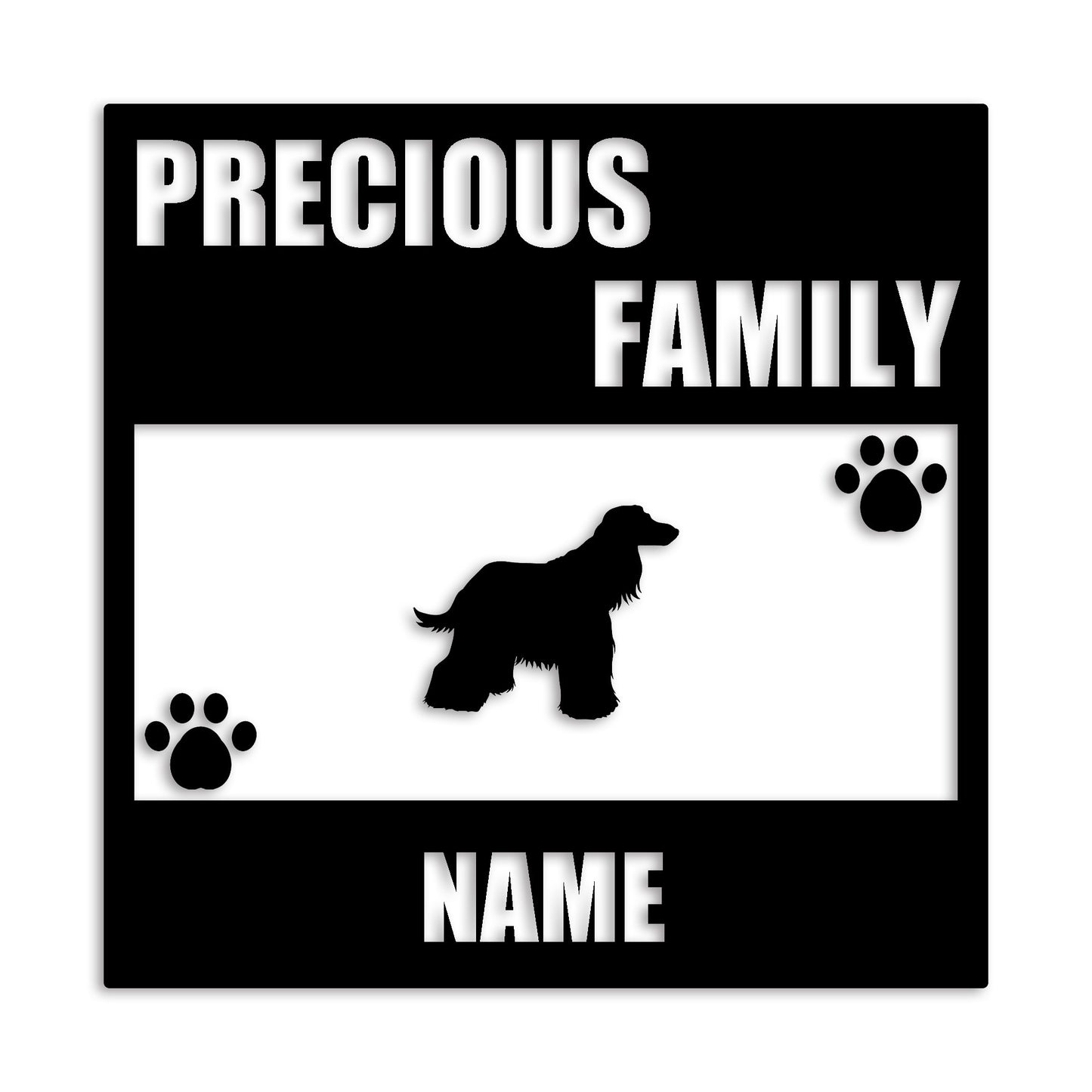 アフガンハウンド 文字入れ可能 ペット 犬 カッティング ステッカー (st-137-3)