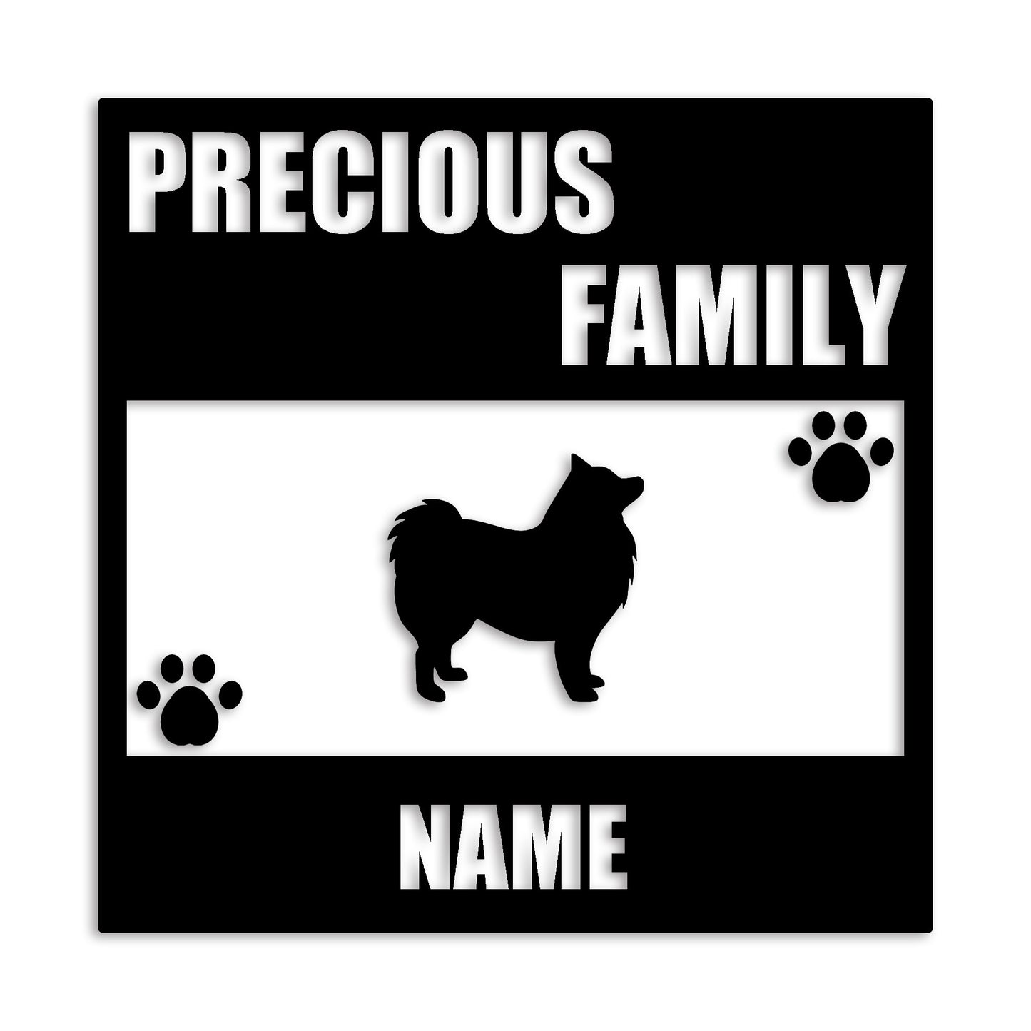 スピッツ 文字入れ可能 ペット 犬 カッティング ステッカー (st-137-37)