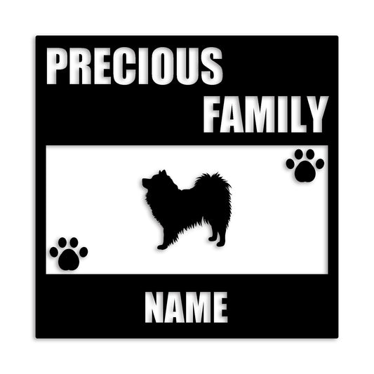 スピッツ 文字入れ可能 ペット 犬 カッティング ステッカー (st-137-38)