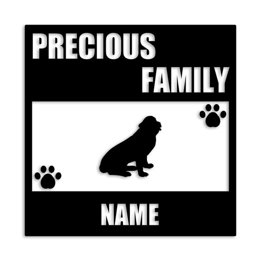 セントバーナード 文字入れ可能 ペット 犬 カッティング ステッカー (st-137-41)