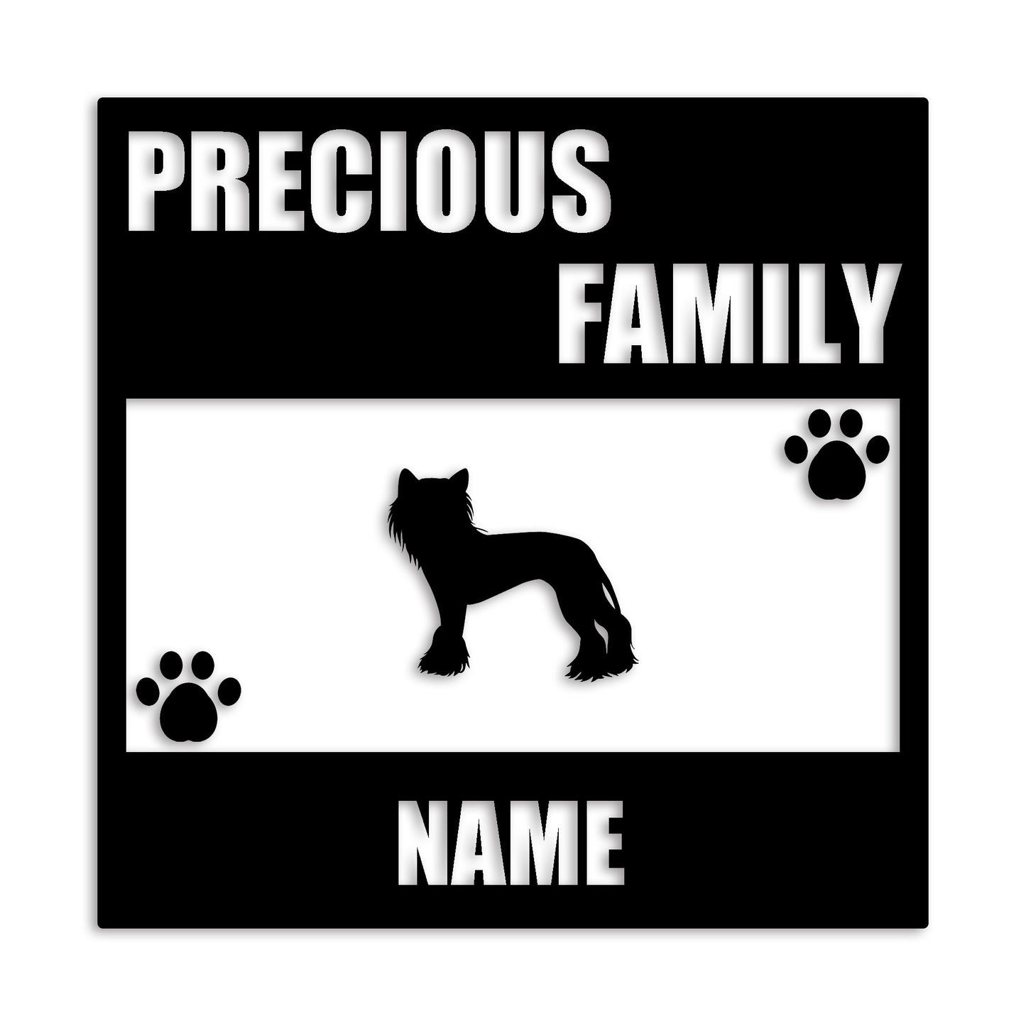 チャイニーズクレステッドドッグ 文字入れ可能 ペット 犬 カッティング ステッカー (st-137-48)