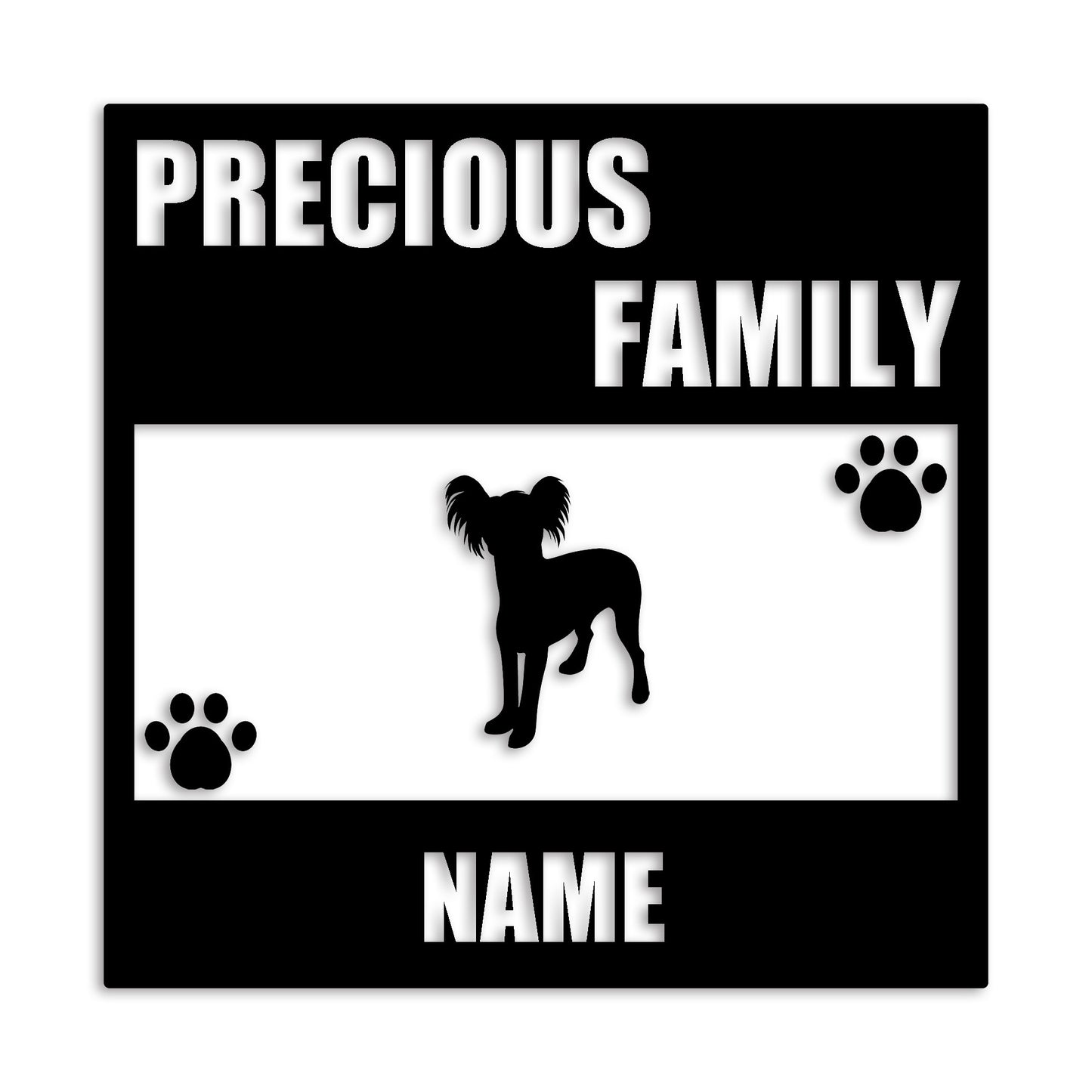 チャイニーズクレステッドドッグ 文字入れ可能 ペット 犬 カッティング ステッカー (st-137-49)