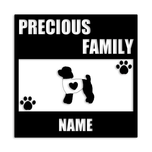 トイプードル 文字入れ可能 ペット 犬 カッティング ステッカー (st-137-55)