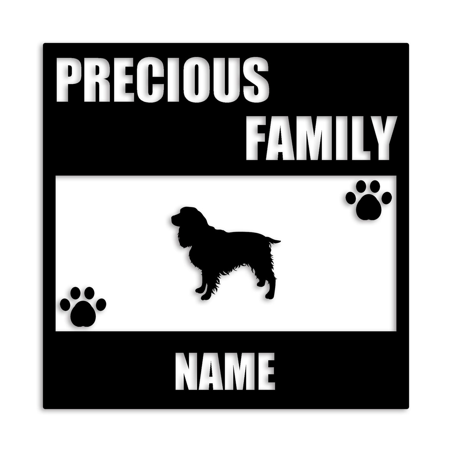 イングリッシュスプリンガ 文字入れ可能 ペット 犬 カッティング ステッカー (st-137-7)